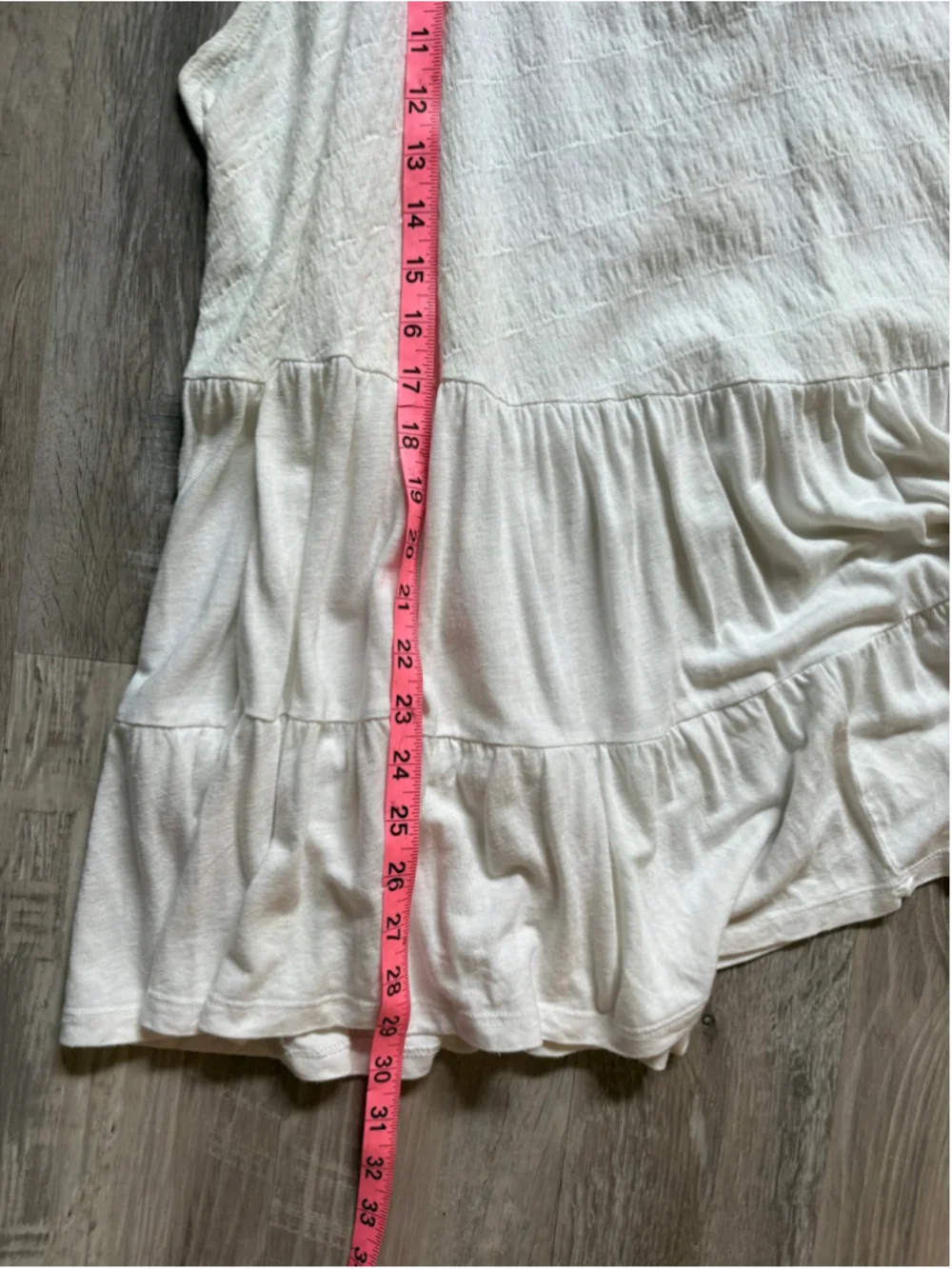 Free People Right On Time Tiered Tunic Cami Top White Cream Open Back Size M